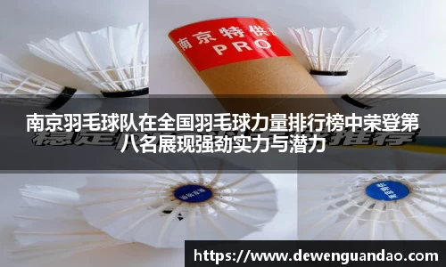 南京羽毛球队在全国羽毛球力量排行榜中荣登第八名展现强劲实力与潜力