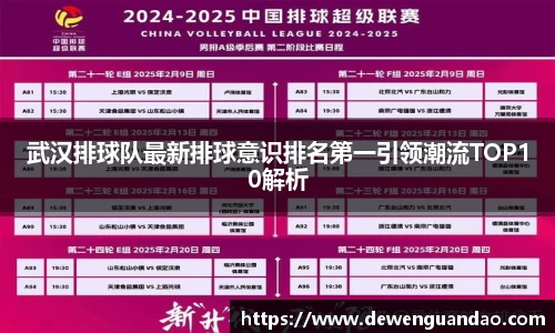 武汉排球队最新排球意识排名第一引领潮流TOP10解析